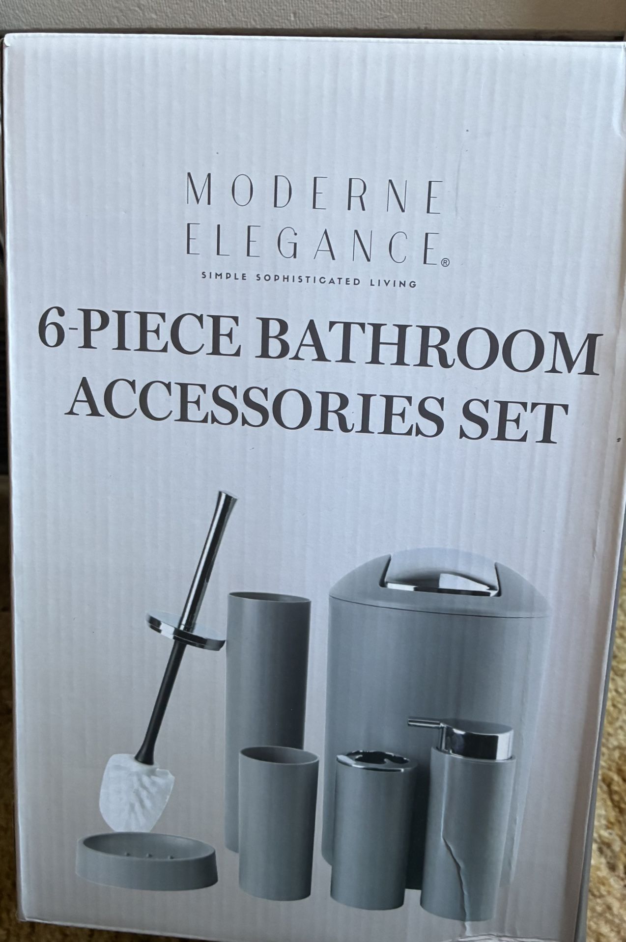 6 Pc bathroom set