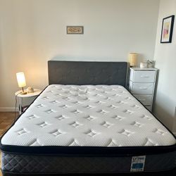Full Size Bedframe And 10inch Memory foam Mattress 