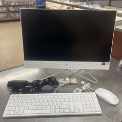 HP All In One CPU With Mouse Power Cord Keyboard 8g Mem 256g Ram 2.5” Screen Windows 11