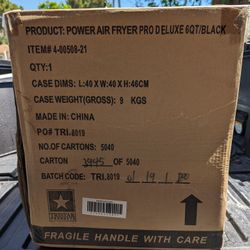 Power Air Fryer Pro Deluxe 6qt