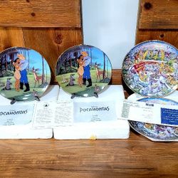 Disney Pocahontas & McDonald's Collector's Limited Edition Plates