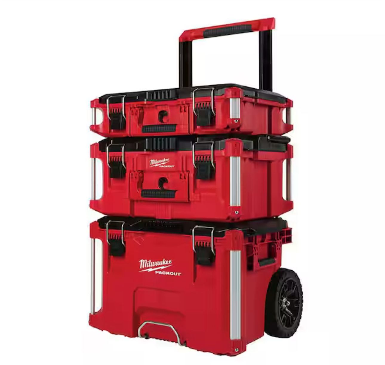 PACKOUT 22 in. Rolling Tool Box, 22 in. Large Tool Box and 22 in. Medium Tool Box ProSystem Low Profile Handle