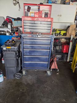 Tool Box with tools, Used