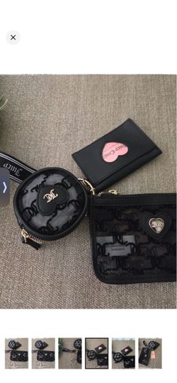 Juicy Couture 3-Piece Black Bag Set