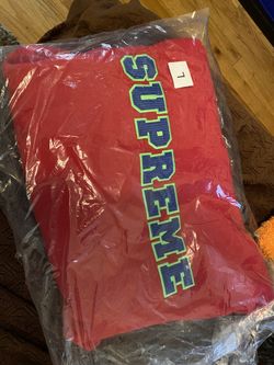 Supreme cord collegiate logo hooded sweater size L