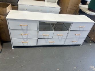 9 Drawers Dresser TV Stand