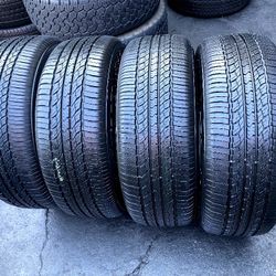 SET FOUR TIRES 245/65/17 TOYO SEMI NEW 
