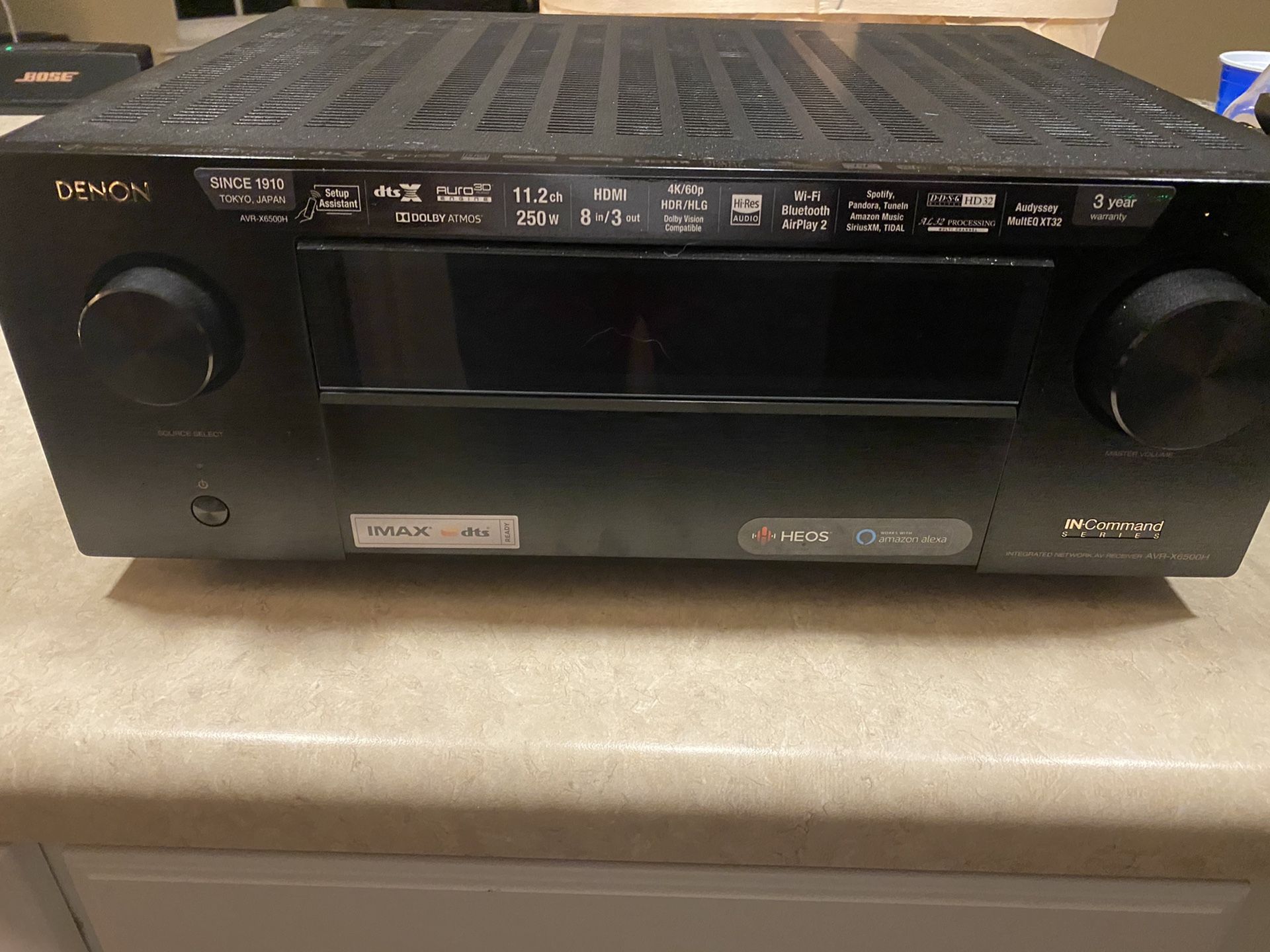 Denon AVR-X6500H Atmos Receiver For Sale Like New !