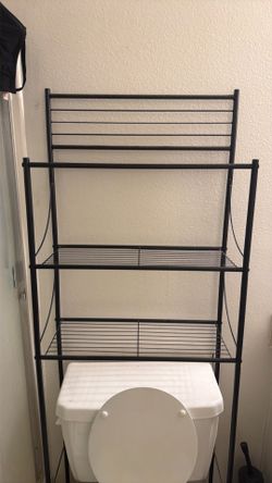 Over the toilet shelf