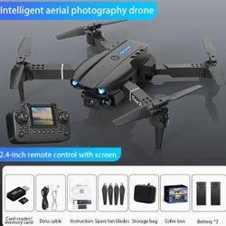 Upgraded 2025 Drone with 2.5" LCD Remote Controller, Dual HD Cameras with Optical Flow Hovering, GPS-less Navigation, One-Key Takeoff/Landing, Long Fl
