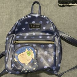 Was $160  Loungefly Coraline Icons Mini Backpack Leather 