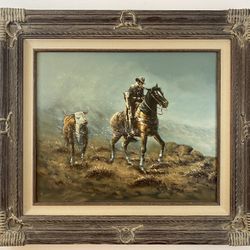 Oil painting on canvas by J.Stanford (No Bull)