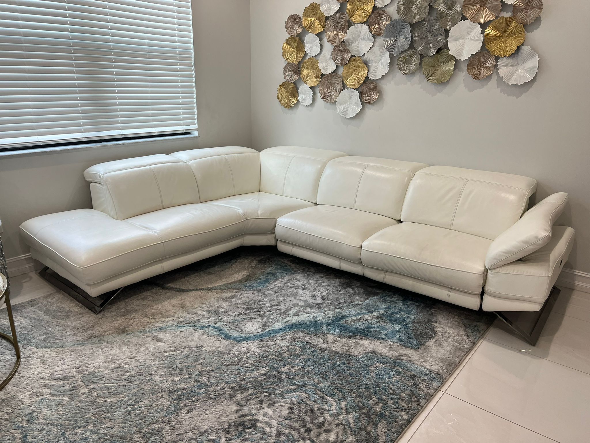 White Leather Couch