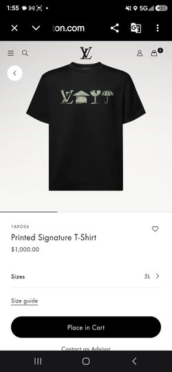 LV signature Printed Shirt