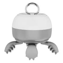 Cocalero Hand Held electric scalp massage Silver grey White