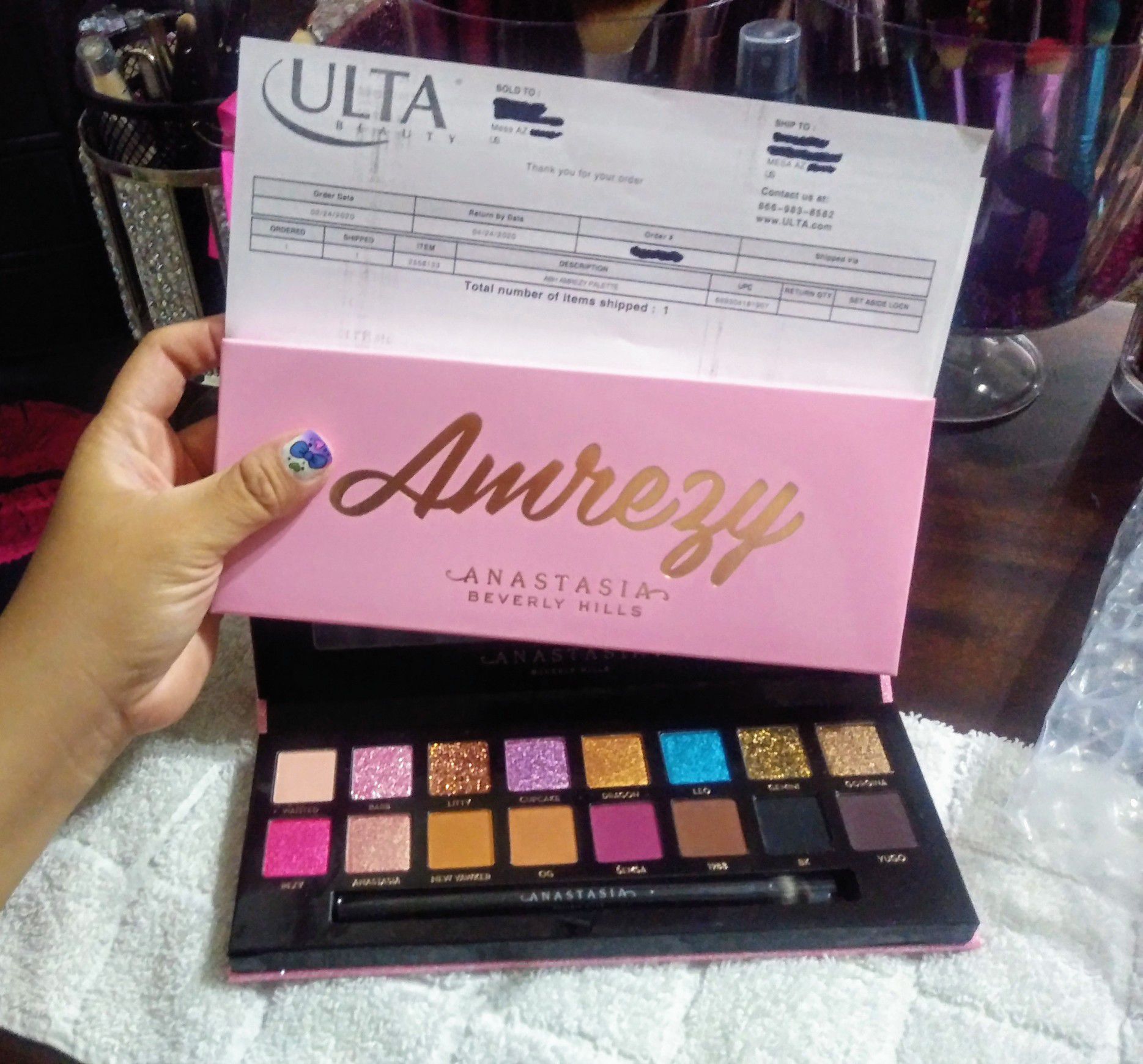 Abh amrezy makeup palette with duo brush new release 2020