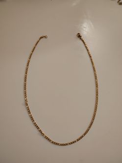 Gold-Tone Figaro Chain Necklace