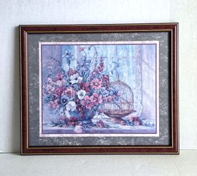 Home interiors “Bouquet and Birdcage” by the artist Barbara Mock