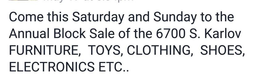 Satuday and sunday 5/21; 5/22 $1