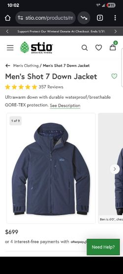 STIO Shot 7 Down Jacket - Size Xl