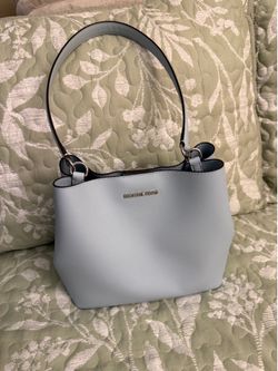 Michael Kors Light Blue Saffiano Leather Handbag