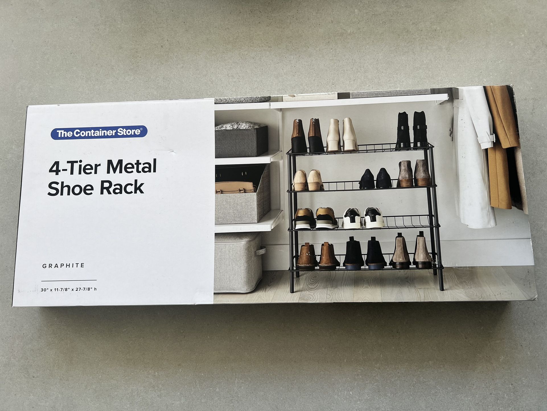 4-Tier Metal Shoe Rack