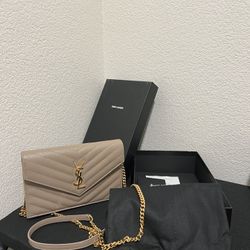 YSL envelope Chain Wallet 
