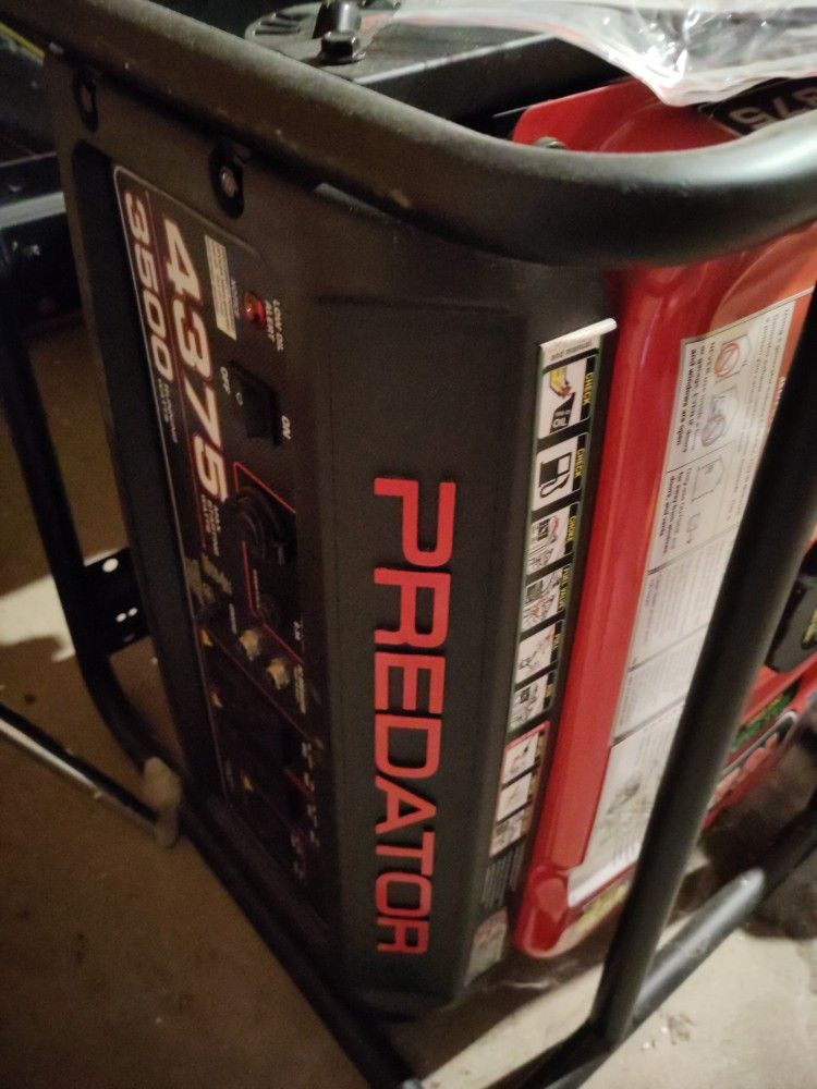 Predator 4375 generator, never used