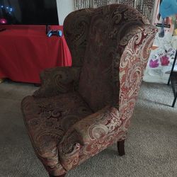 BEAUTIFUL STURDY 42inch x 28inch  Royal Red Reading or Decorative Chair Only $25!!!!!!!