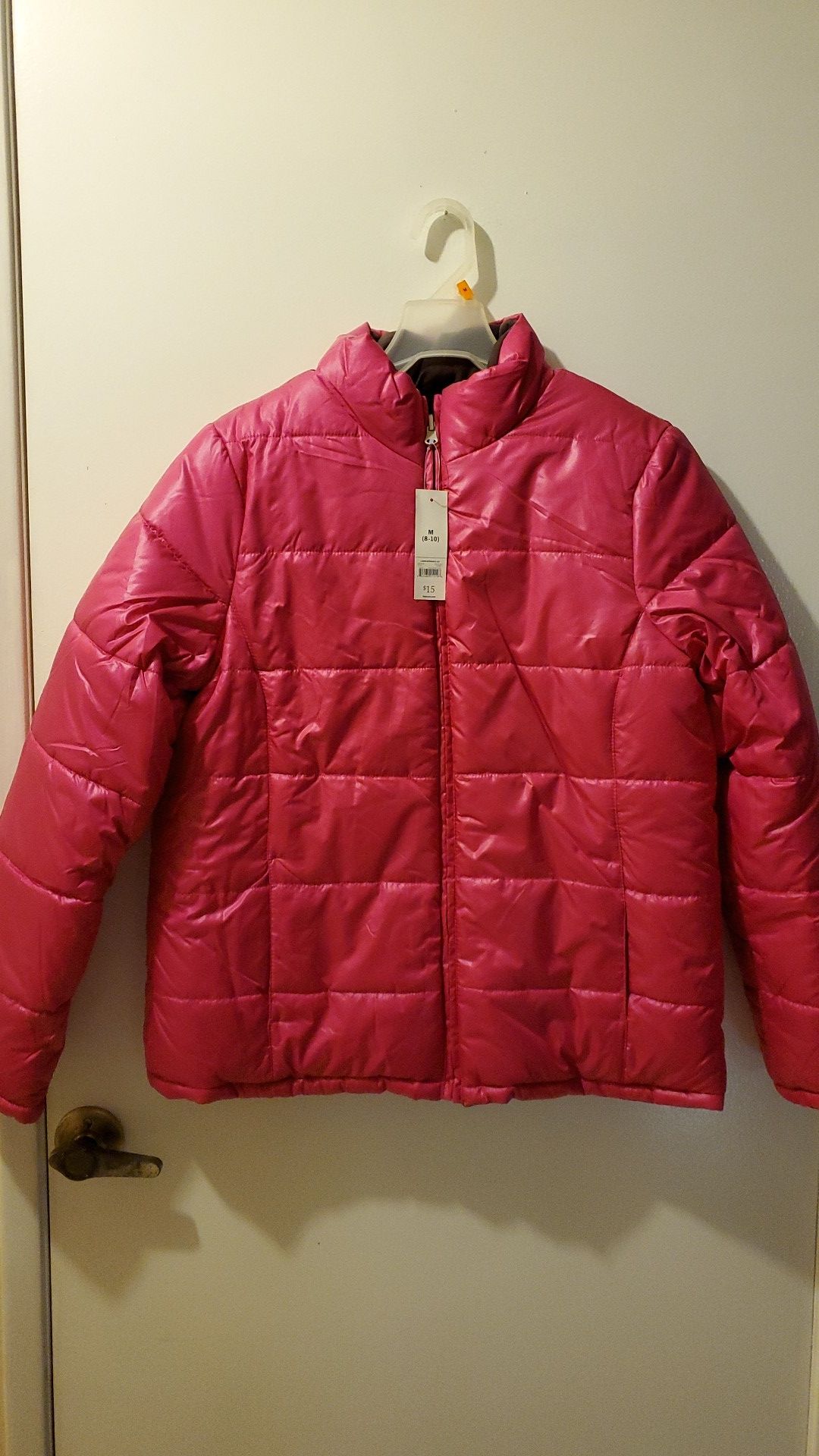Fuisha Pink Puffy Jacket Size M