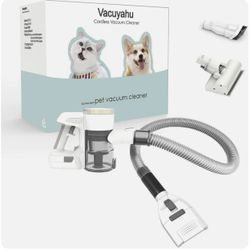 New! Unopened! 3 in 1 Multipurpose Cordless Pet Grooming Vacuum with Patent Dog/Cat Grooming Brush(Comb and Clean Pets’Hair)-Unique Pet Hair Remover V