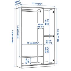 Ikea Brimnes 3 door Wardrobe 