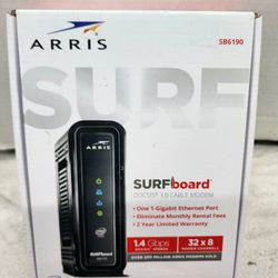 ARRIS SURF Board Cable Modem (Price Is Firm)