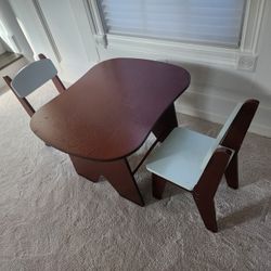 Toddler Kids Table And 2 Chairs
