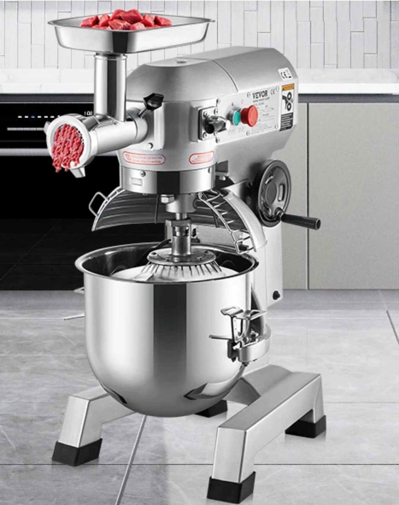 VEVOR Commercial Stand Mixer, 20Qt Stainless Steel Bowl B20BJ