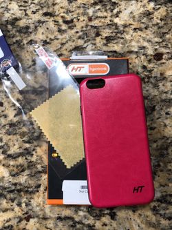 Iphone 6/6s brand new pink case with screen protector