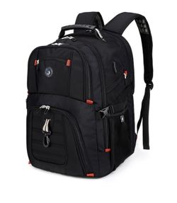 Extra Large Travel Laptop Backpack with USB Charging Port, College High School Backpack