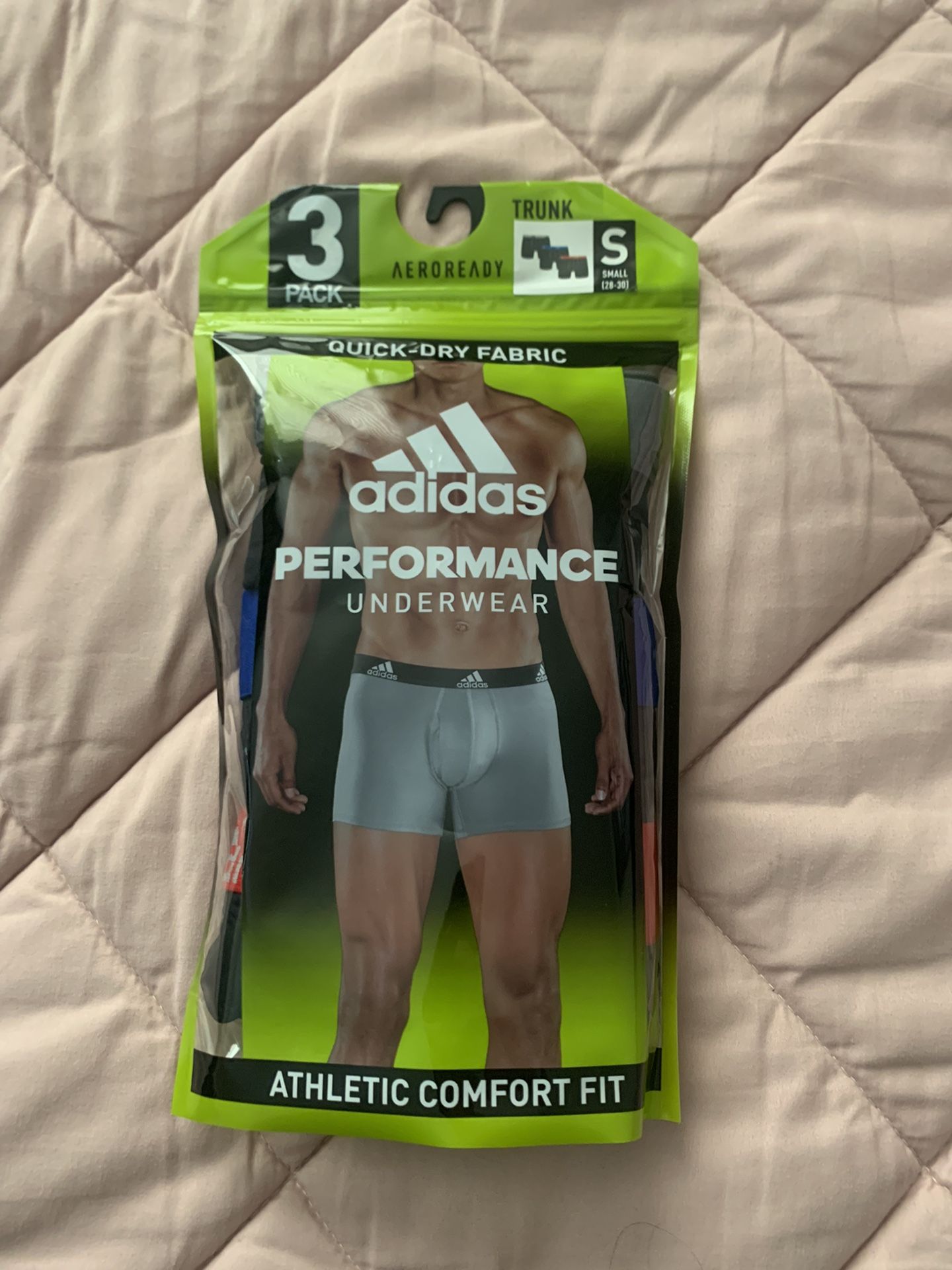 New! Mens Small Adidas Performance Underwear Athletic Comfort Fit