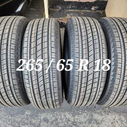 265 / 65 R 18 (4) TIRES MICHELIN 