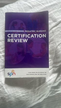 5th Edition Pediatric Nursing Certification Review
