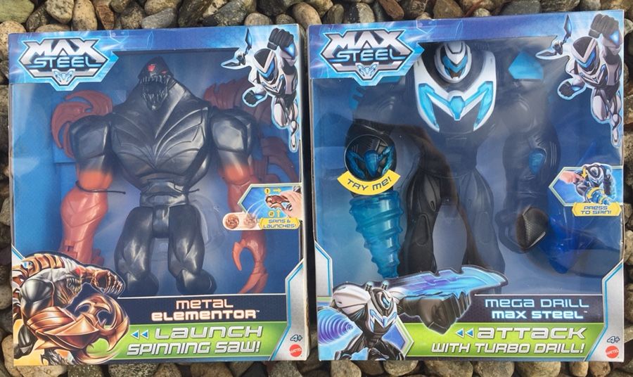 Max Steel - Metal Elementor & Mega Drill $55