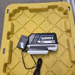 HART 40V 6Ah Lithium-Ion Battery and charger