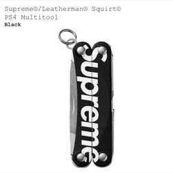 Supreme®/Leatherman® Squirt® PS4 Multitool BLACK