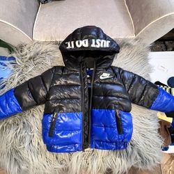 Nike Dual Color Puffer Coat (18 Months)