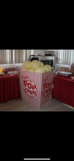 Giant Popcorn Box Prop 