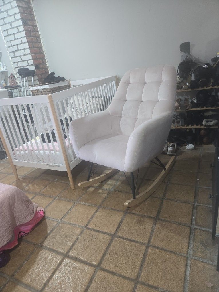 Light Pink Rocking Chair