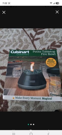 Cuisinart Petite Table Top Fire Bowl. New.