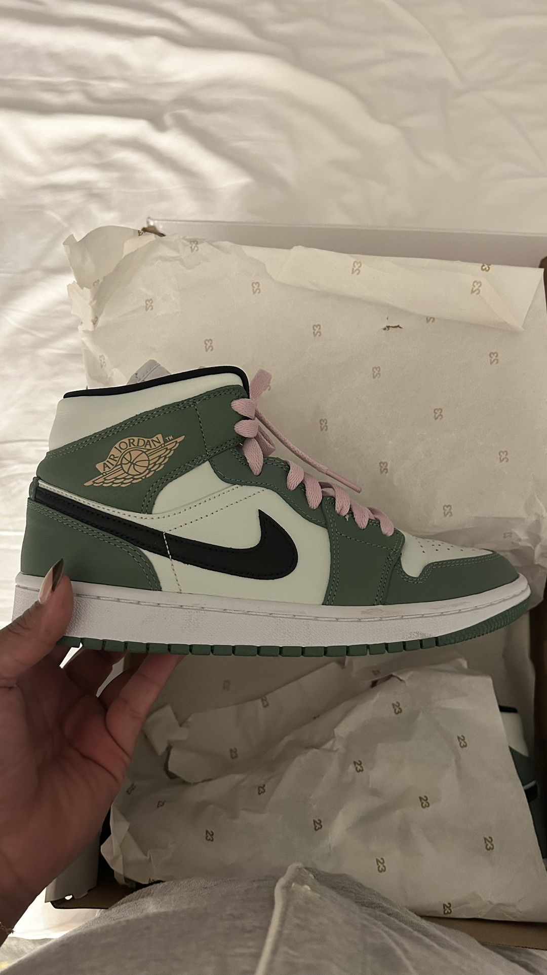 Air Jordan Mid, Dutch Green, 8 1/2 