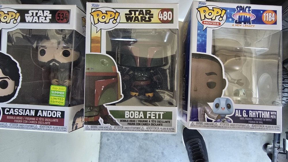 Funko POP Star Wars and Space Jam New 