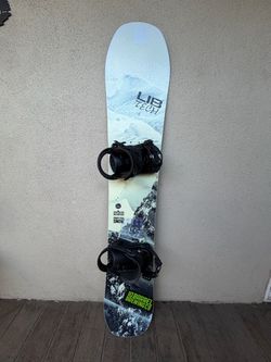 LIB TECH Snowboard and Salomon Bindings